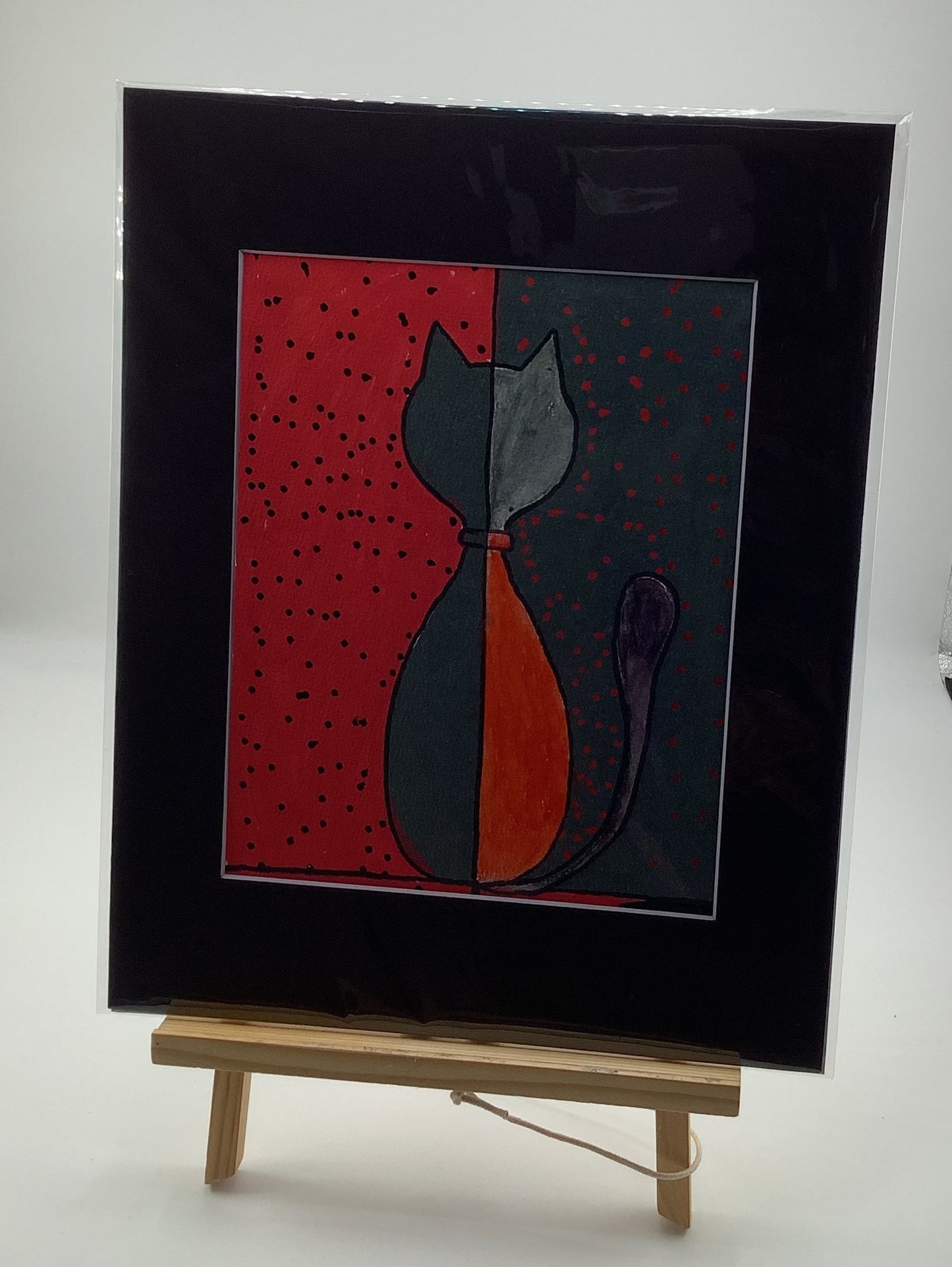 Geometric Cat Back