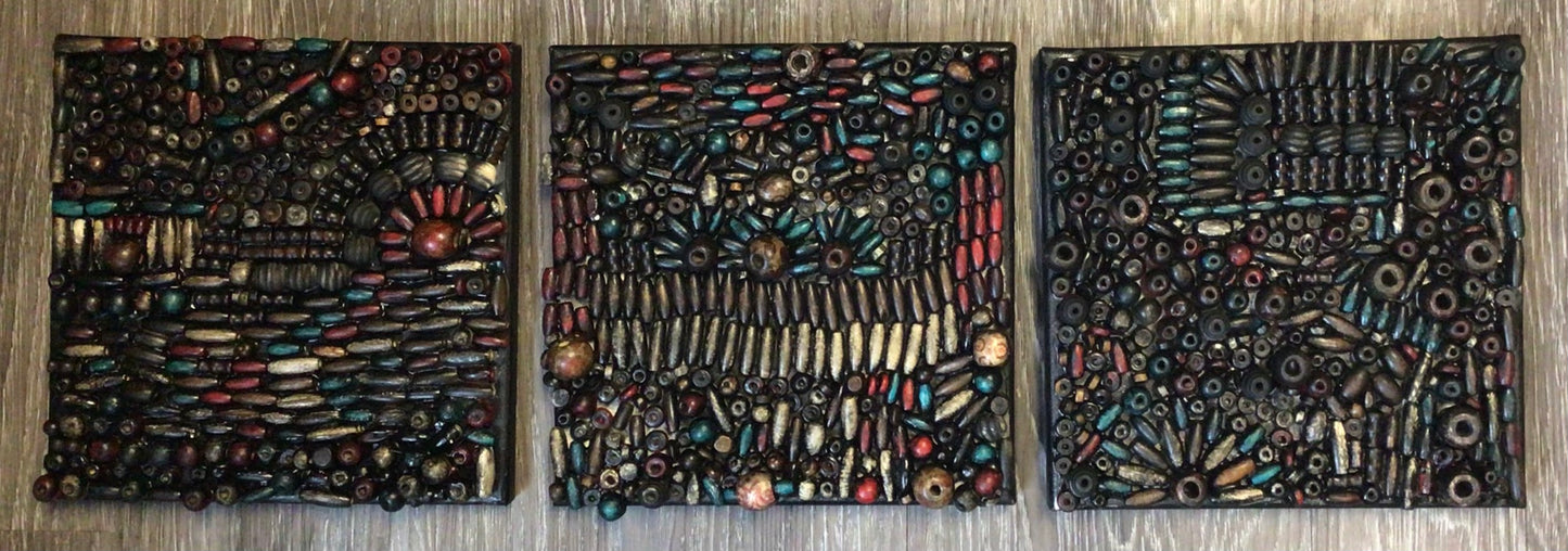 Tryptic Red White and Blue