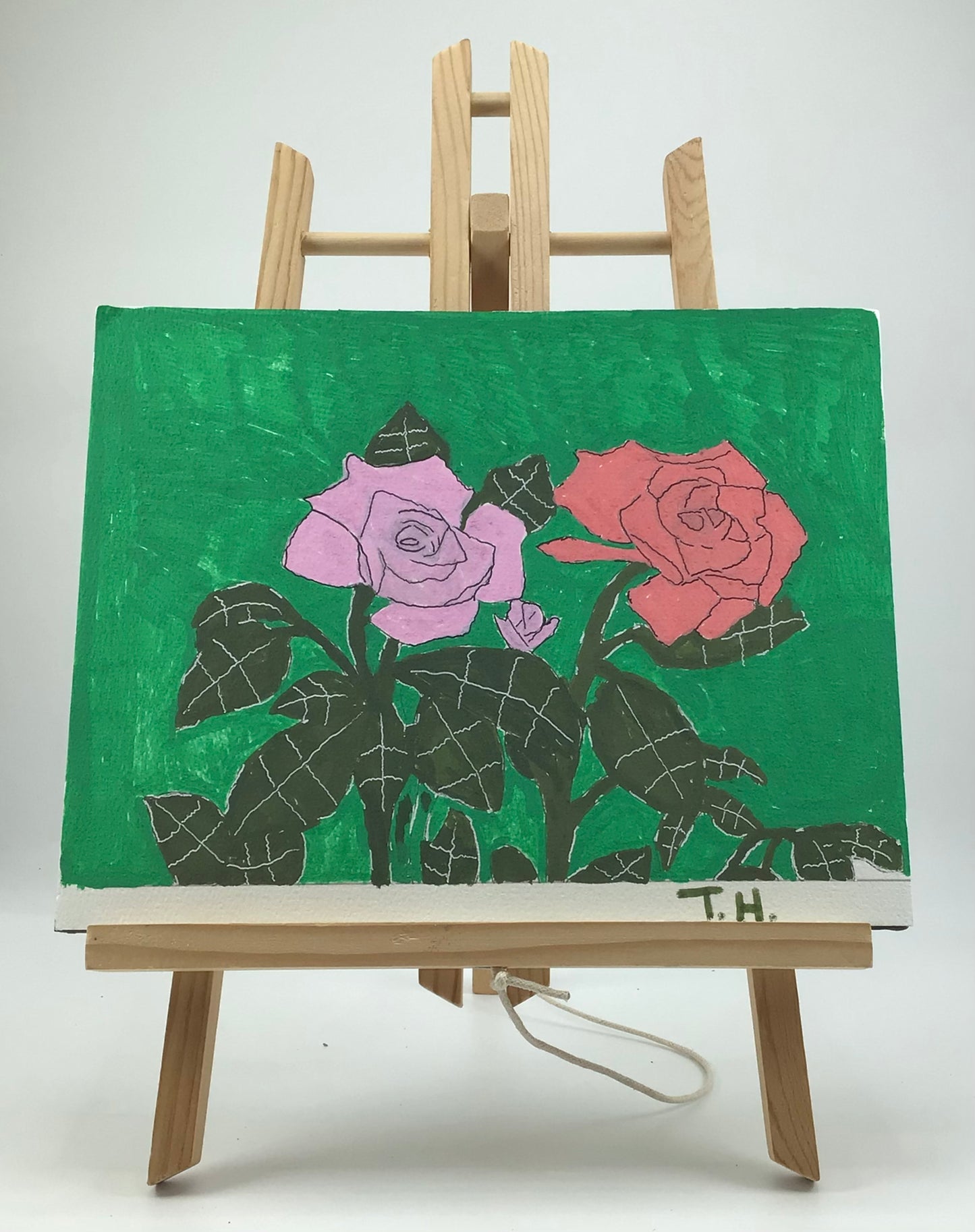Flowers Checker Green