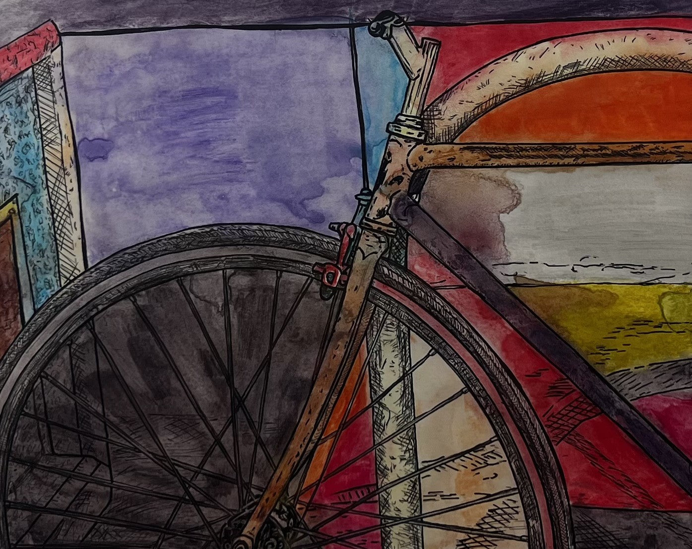 Colorful Bike Journey