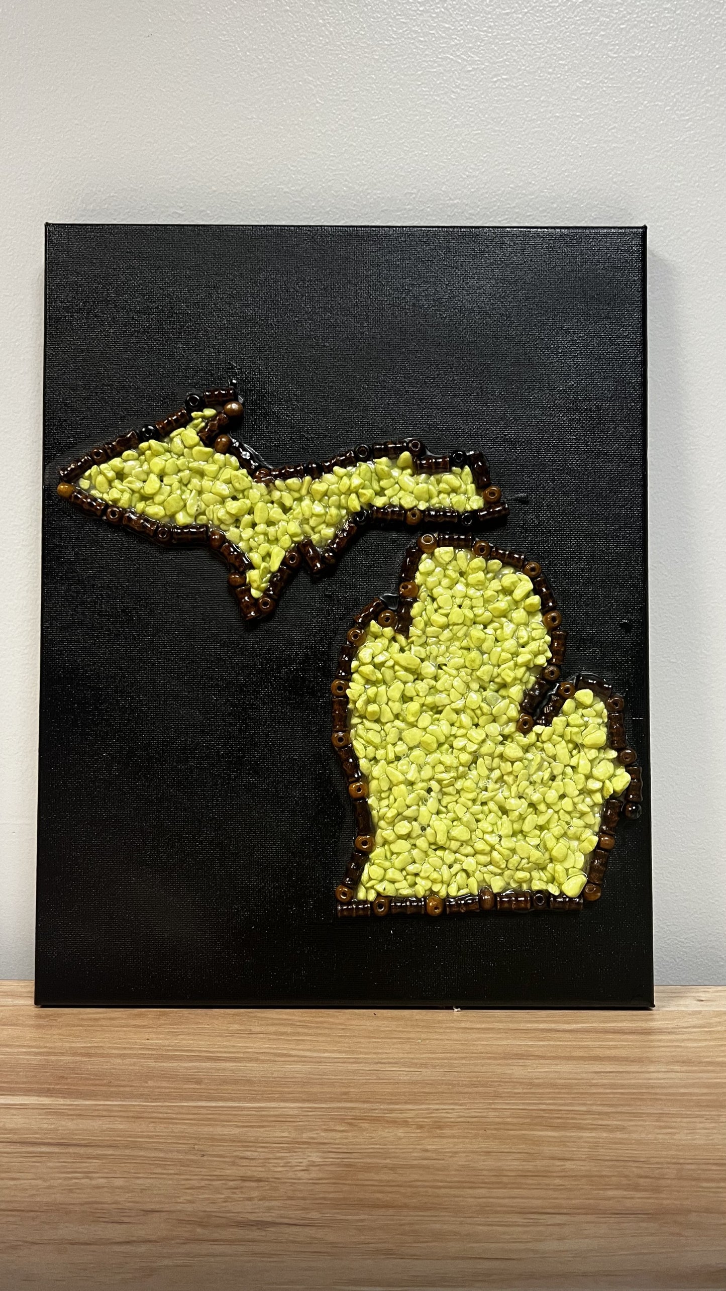 State of Michigan with Texture