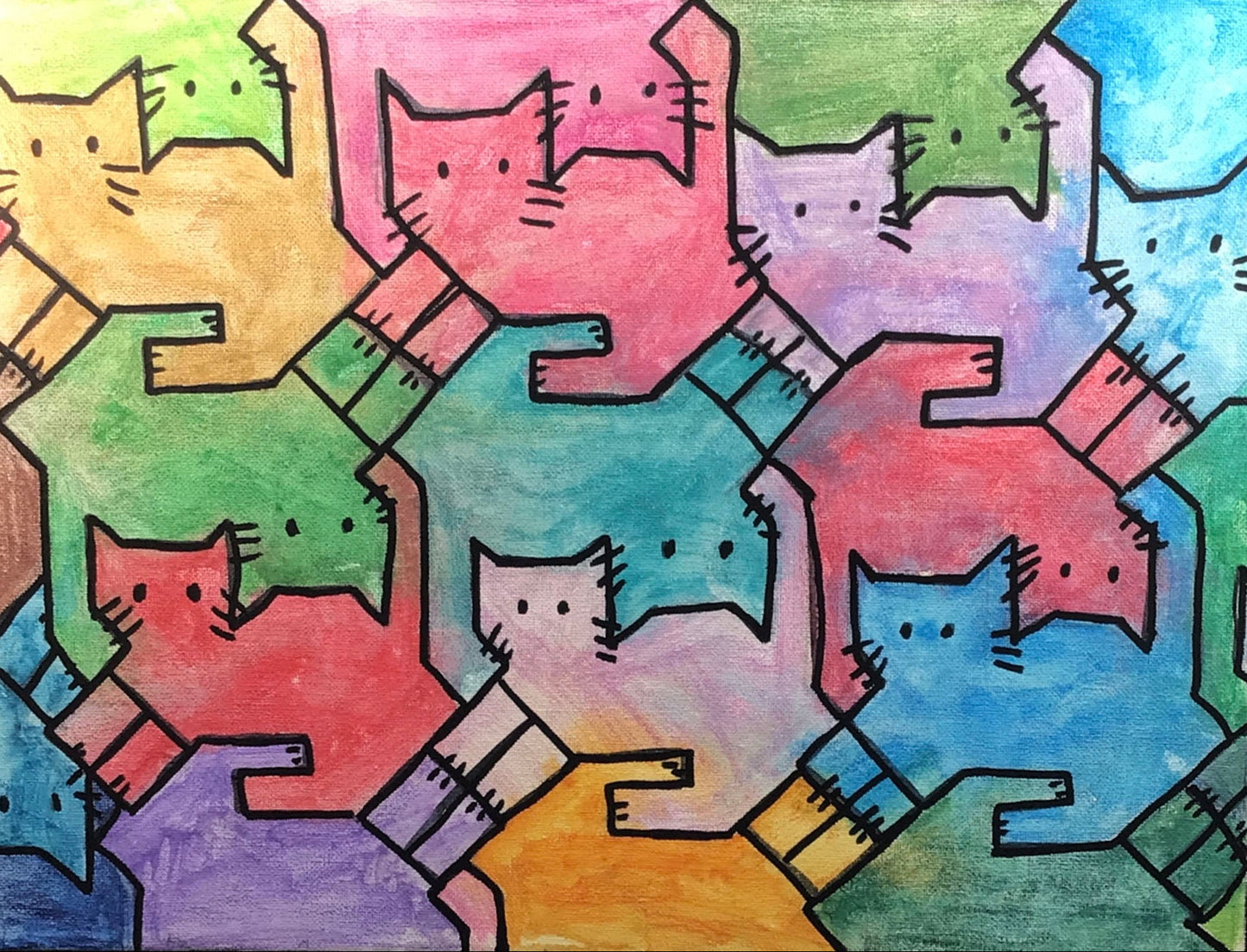 Colorful Kitties