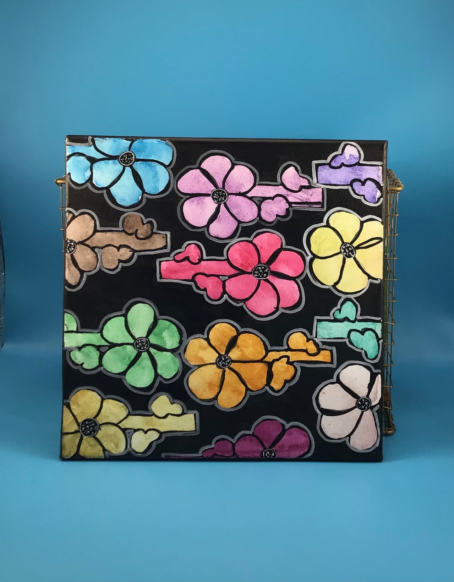 Layered Flowers Wall Hanging