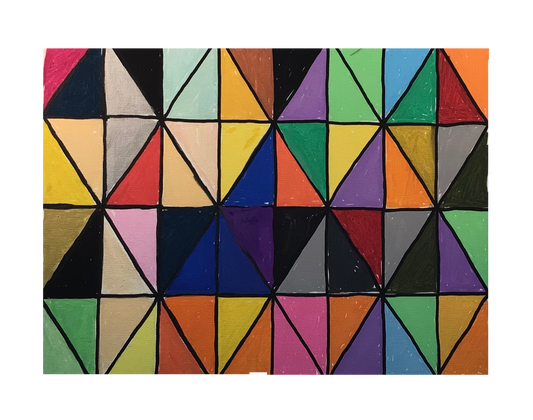 Geometric Triangles Painting