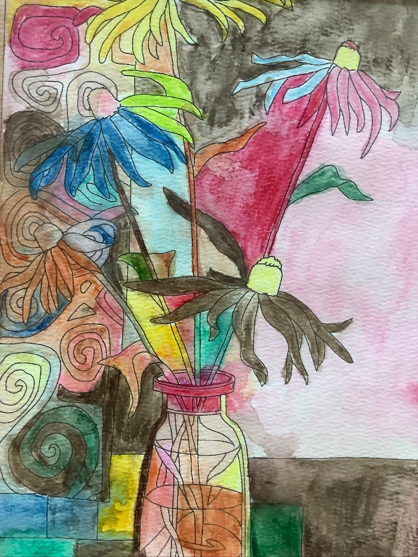 Colored Flowers