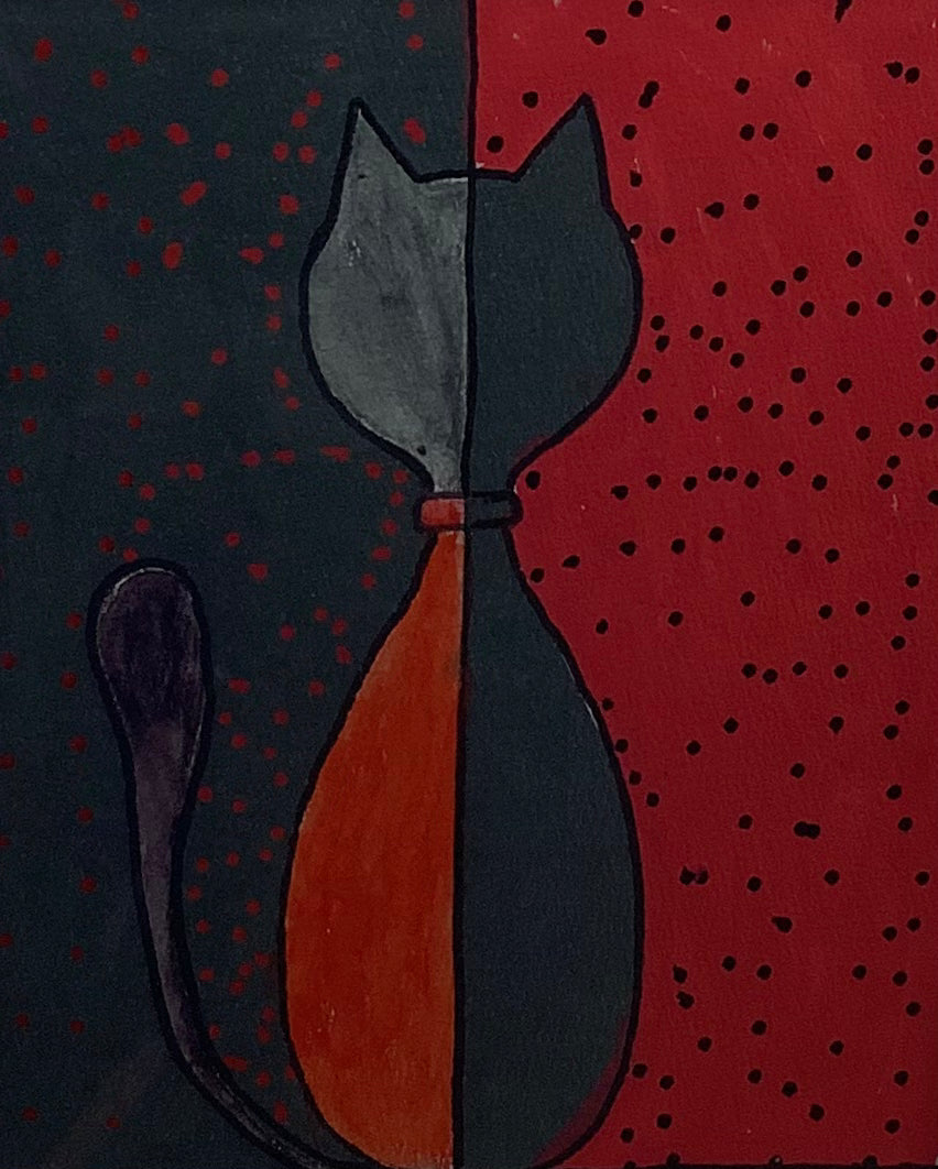Geometric Cat Back