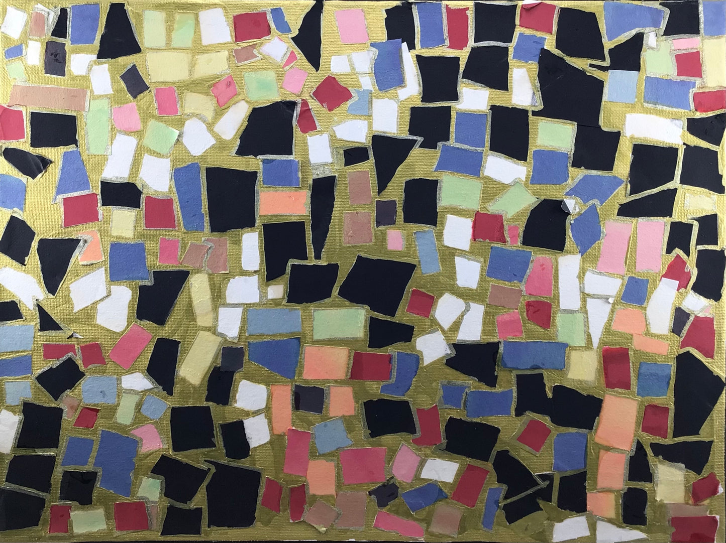 Gold leaf Mosaic collage