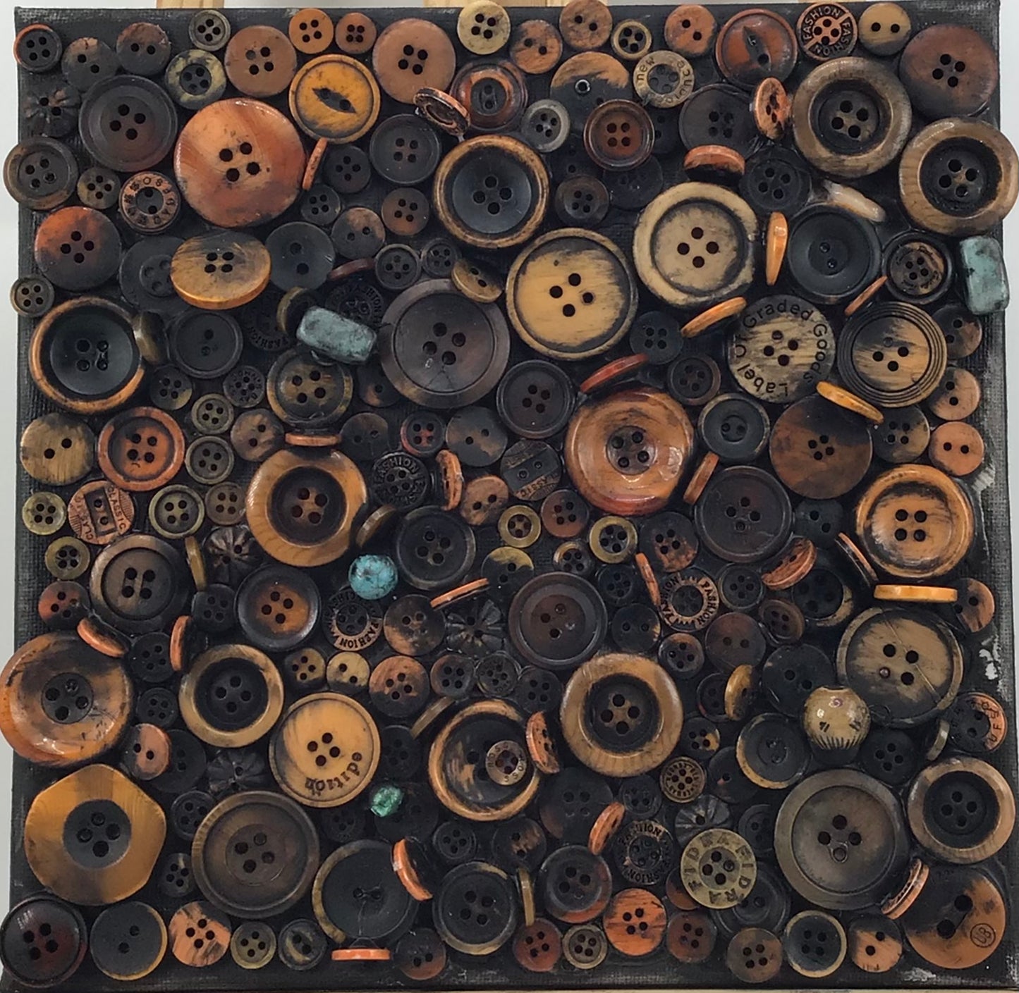 Orange Blue Assembly Button