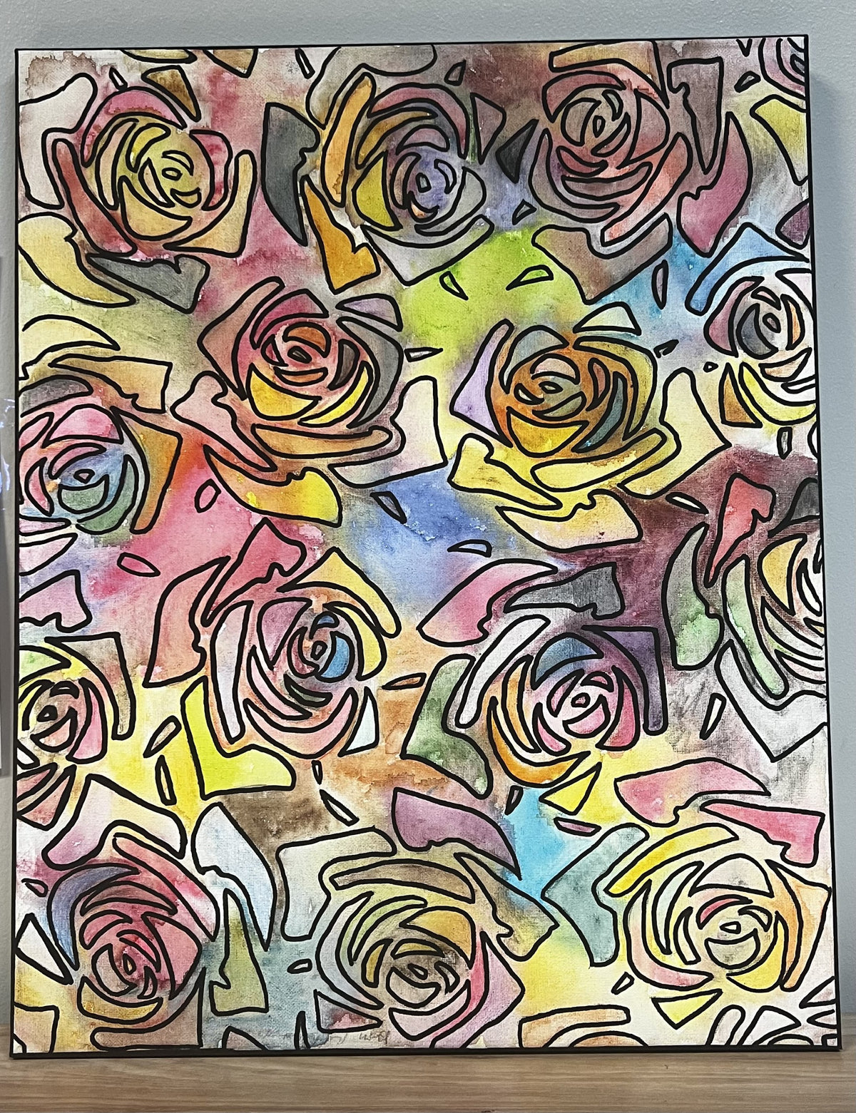 Tye Dye Roses