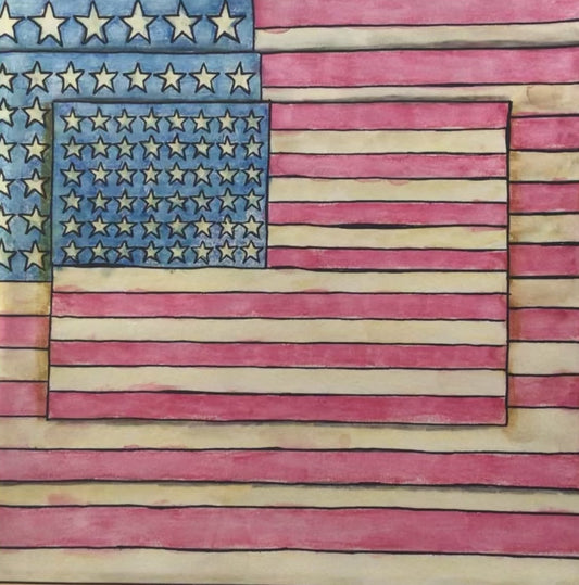 Flag inside of flag